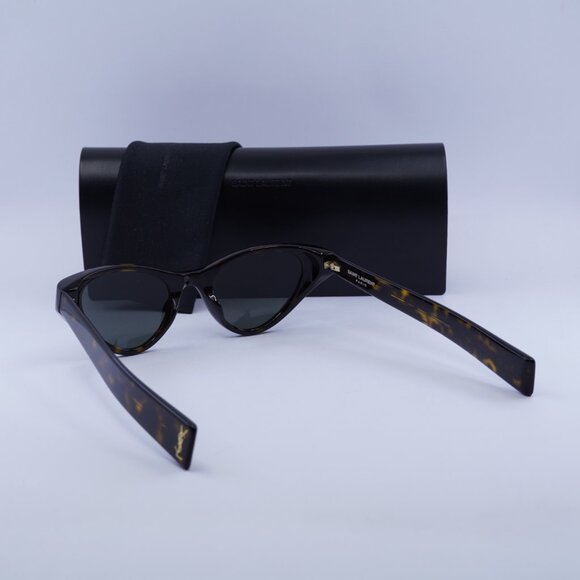 Saint Laurent SL M144 002 Cat Eye Sunglasses - Havana/Grey - Picture 10 of 10